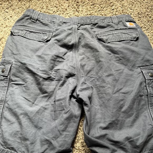 Carhartt Cargo Short Men 40 Blue Utility Outdoor Tactical Workwear Construction - Picture 7 of 10